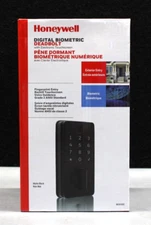 Honeywell Digital Biometric Deadbolt W/Electronic Touchscreen 8635302 Black NEW