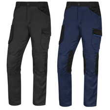 Mens Thermal Fleece Lined Elasticated Cargo Combat Work Winter Trousers Pants sz