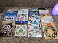 LOT 18 QUILTING BOOKS/magazines Patchwork Borders Techniques Panels Themes