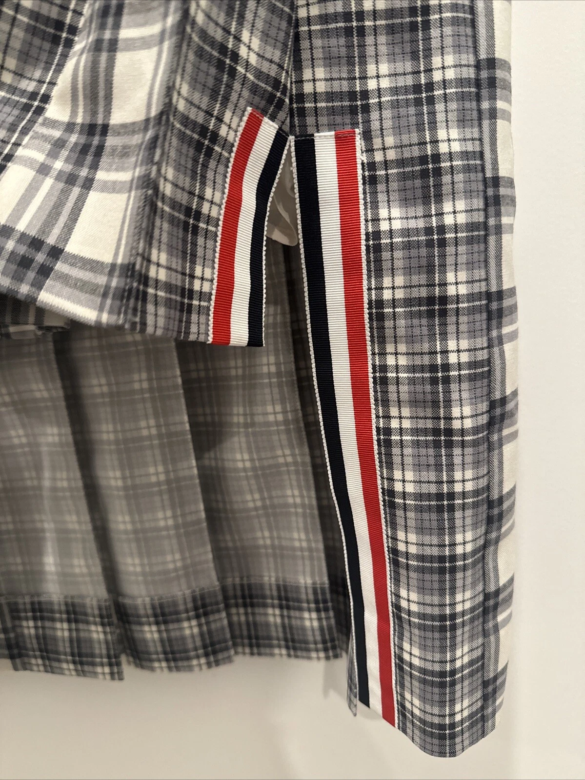 Abito a quadretti Thom Browne lunghezza pantaloni a pieghe taglia 38 lana