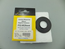 Promaster F52-M28mm step ring for Nikon digital cameras