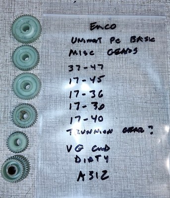 Emco Unimat Basic PC Lathe Miscellaneous Gears A31Z