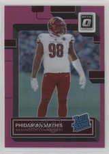 2022 Panini Donruss Optic Rated Rookie Pink Prizm Phidarian Mathis #268 1d0h