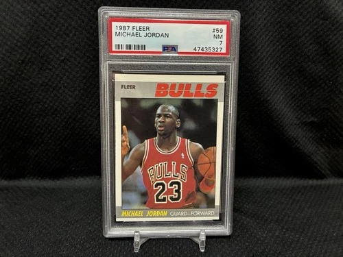 1987 Fleer Michael Jordan #59 PSA 7 Sharp card!