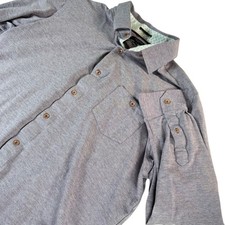 Ted Baker Mens Button Up Shirt Purple Textured Long Sleeve Size Large 6 Preppy