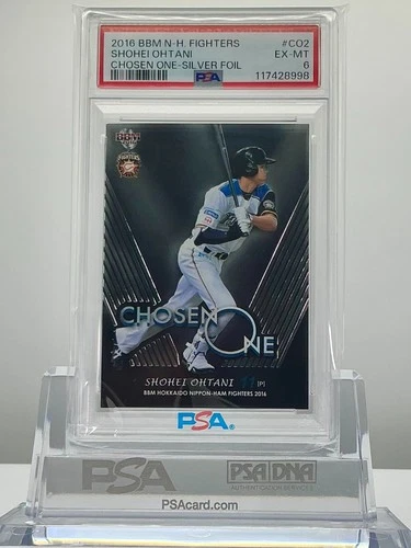 SHOHEI OHTANI 2016BBM N-H.FIGHTERS CHOSEN ONE-SILVER (1/100)#CO2 PSA6!POP1!(RC)