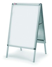 nobo Kundenstopper silber DIN A1 2 Fächer