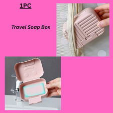 Travel Soap Box, Sealed Waterproof Soap Holder With Lid, Solid Plastic Soap Tray