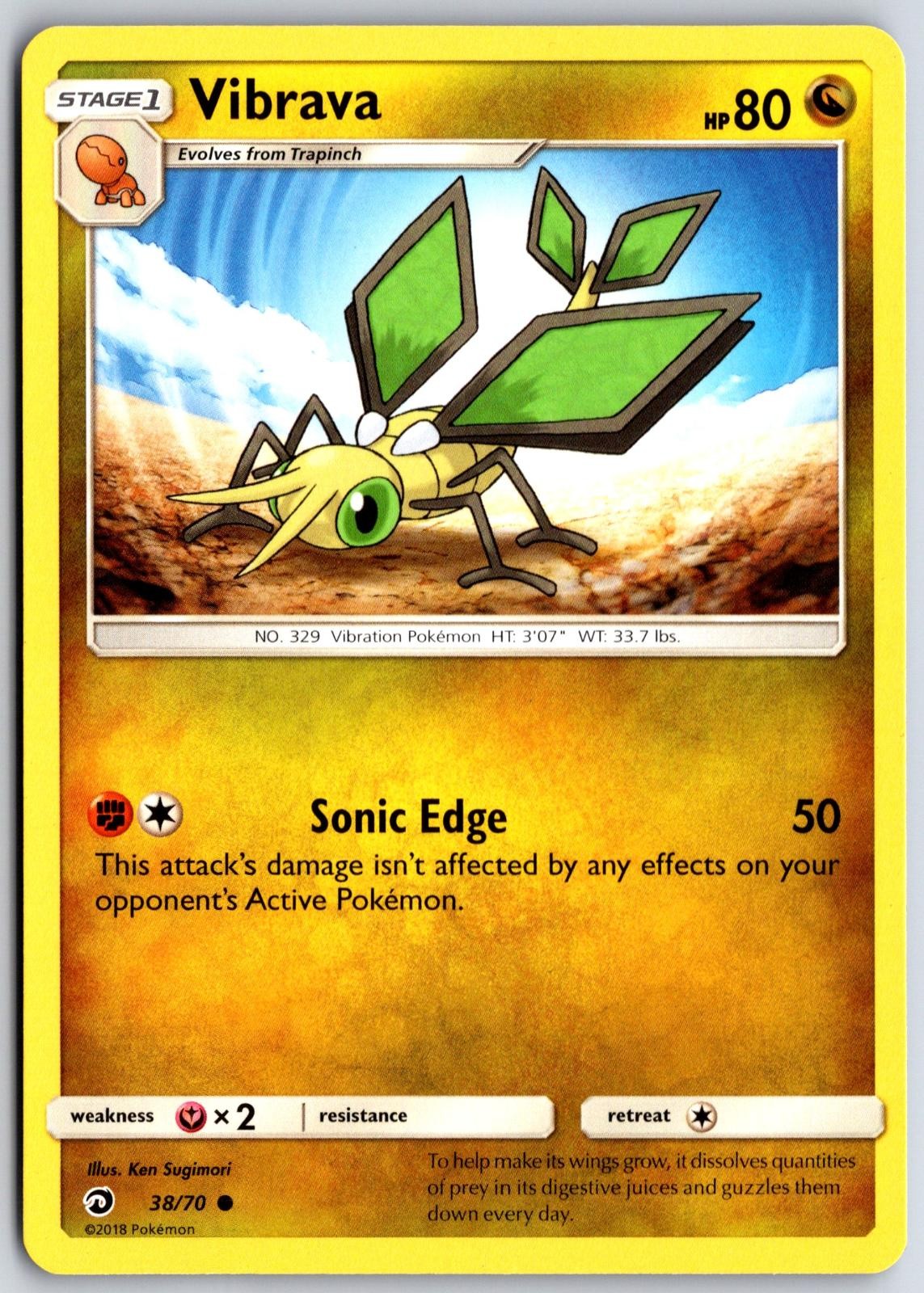 Vibrava 38 C Dragon Majesty Pokemon NM/M