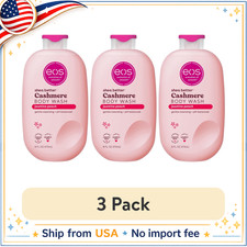 3 Pack eos Jasmine Peach Body Wash Hydrating Gel Cream Cleanser 16 fl oz