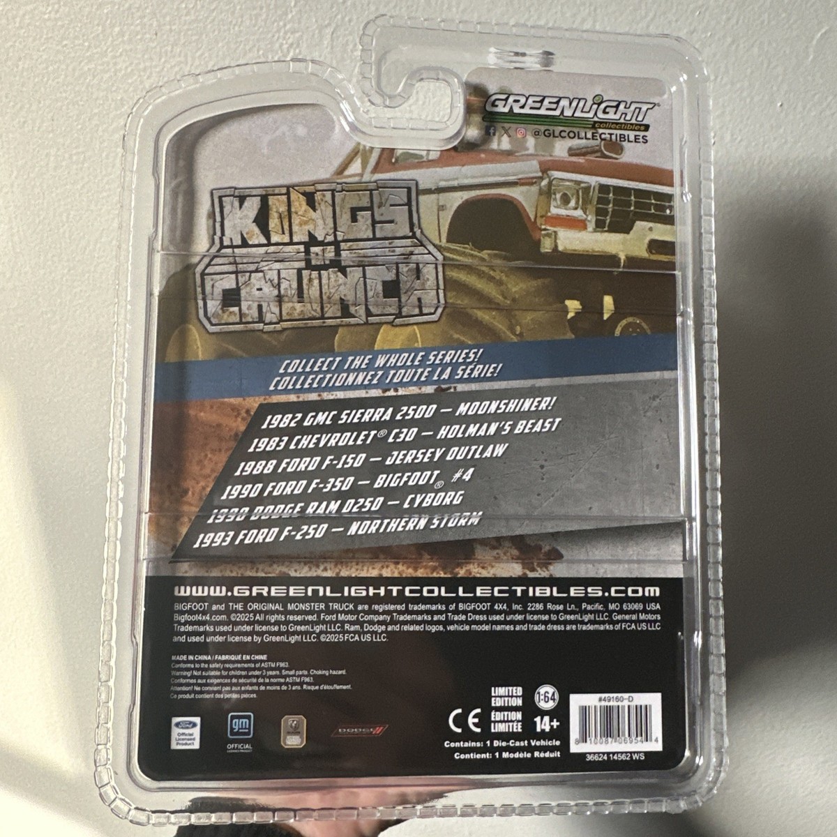 Greenlight 1990 Ford F-350 Bigfoot #4 1:64 - Serie Kings Of Crunch 16 - Nuovo - Foto 4