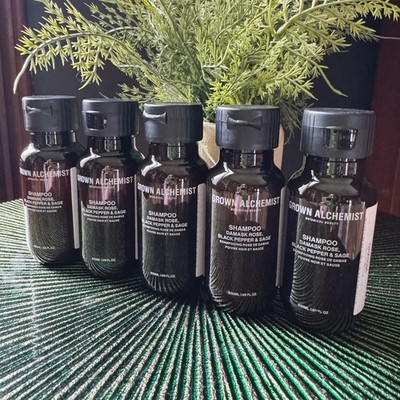 Grown Alchemist Shampoo Bundle X5 Travel Size Rose Damask 50 Ml Each