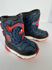SPIDER MAN MARVEL LIGHT UP LITTLE BOYS SNOW BOOTS, SZ 6, NEW W/TAGS, RETAIL 49