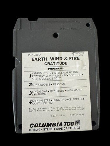 Earth Wind Fire 8 Track Gratitude PGA33694 - Picture 2 of 4