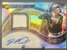 Jared Oliva RC Auto 2021 Panini Select Baseball RPA Silver Prizm  /199 Pirates