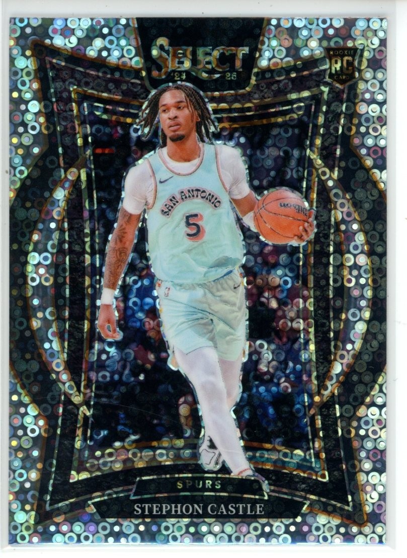 2024-25 Panini Select Stephon Castle Concourse Disco Prizm RC