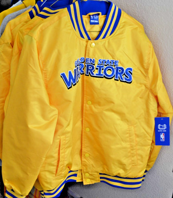 Golden State Warriors ULTRA GAME Vintage Style Jacket Men Size M Varsity