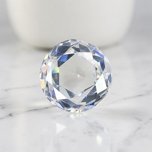 Round Rose Cut Zirconia Stones White CZ Stones Round Rose American Stones GN252 - 第 6/8 張圖片