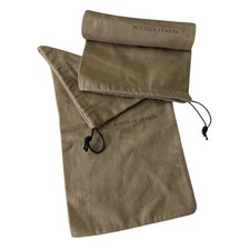 Bottega Veneta Brown Cotton Dust Bag Set of 2 Made in Italy 15.5x7.5 For Shoes