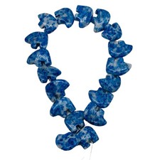 Lapis Zuni Bear Animal Bead 8" Strand