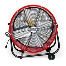 Standard-Duty Industrial Fan W/ 24 in Blade Dia, 2800/4000 cfm, 120V AC, 1/4 ,