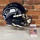 DK METCALF Signed Seahawks Full Size Riddell Football Helmet Holo AUTO JSA COA