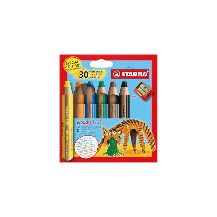 STABILO woody 3 en 1 la solution de crayons lavables pour petits espaces