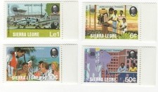 Sierra Leone 1985 - Commonwealth Day - Set Of 4 Stamps - Scott #581-4 - MNH