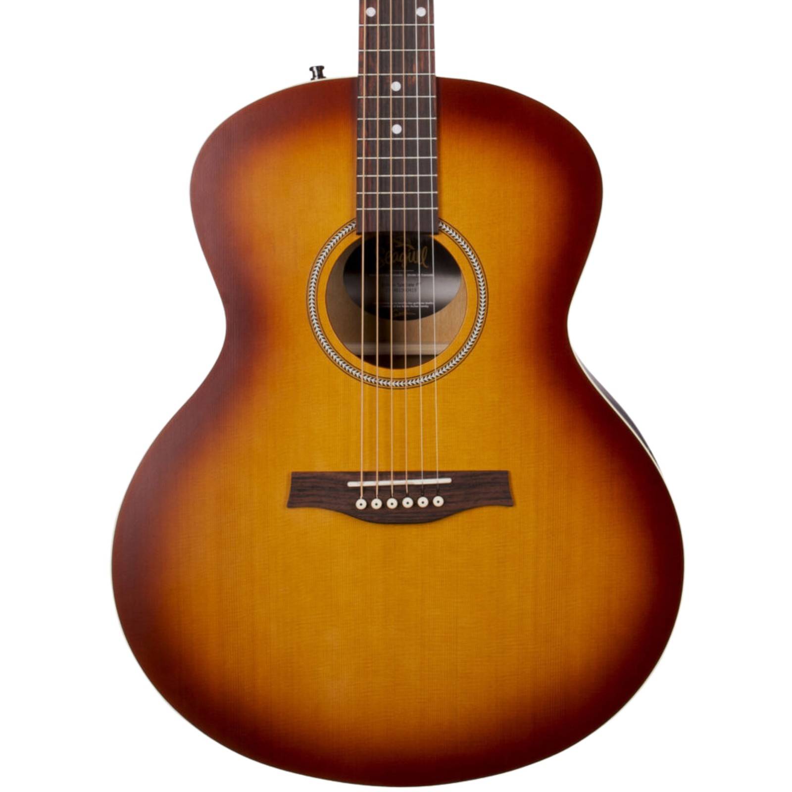Акустическая гитара Seagull Entourage Mini-Jumbo столешница из массива кедра Rustic Burst 98590₽