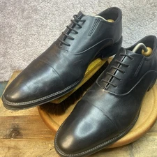 Kenneth Cole N.Y. Men's Shoes Size 11.5 Tristian Lace Up Leather Upper Black