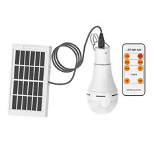 Solar Powered LED Bulb Indoor Outdoor Emergency Light Bulb Portable Night TNPA