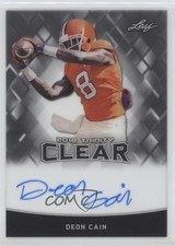2018 Leaf Trinity Clear Auto Deon Cain #CA-DC1 Auto 1l2