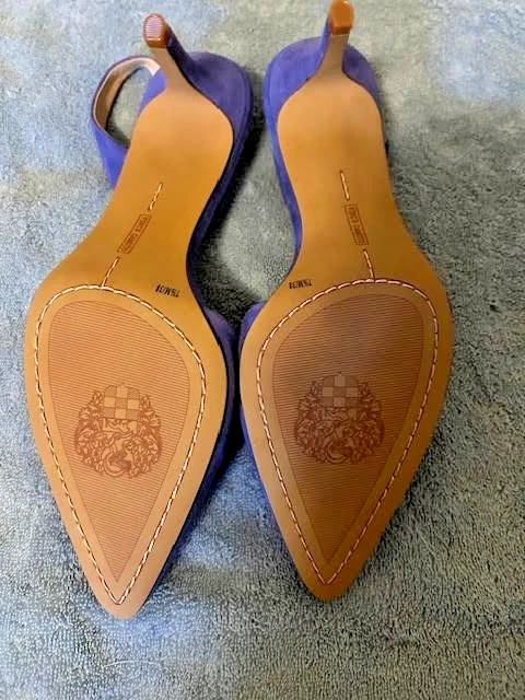 Vince Camuto Suede Slingback Pumps Kolissa Pop Purple,  8M, New Without Box - Image 3 of 4