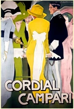 Poster poster advertising print aperitif Cordial Campari Milano 50x70 cm.
