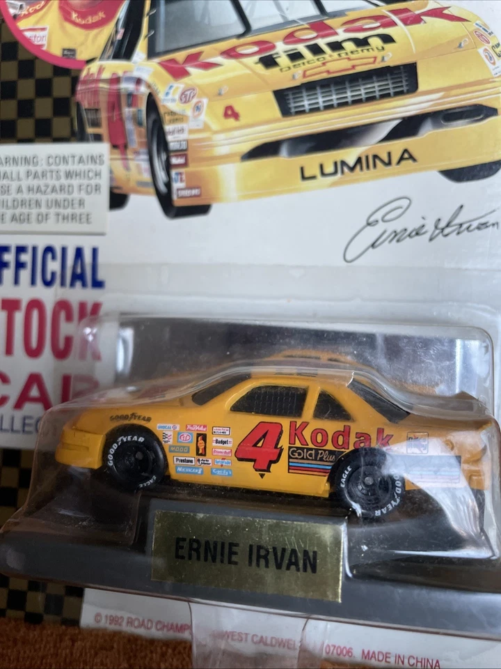 Ernie Irvan Escala 1/64 Road Champs Stock Oficial Colección de Coches, 1992 Diecast Foto 2 de 3