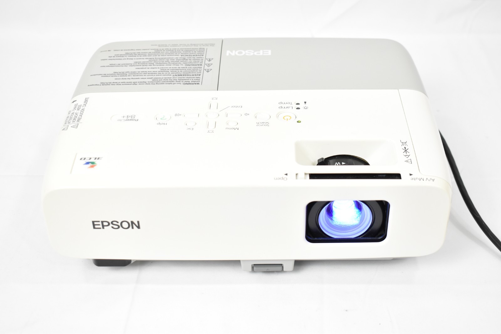Epson Powerlite 84+ 3LCD Projector 2600 Lumens 808 Lamp Hours
