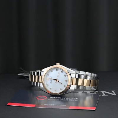Bulova Surveyor Damenuhr 98P207 Weiß Zirkonia