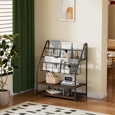 Magazine Display Stand, Freestanding, Durable and sturdy, Multi-functional