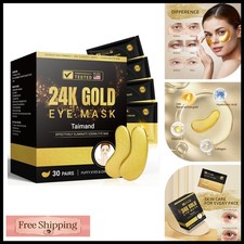 Taimand Under Eye Patches 30 Pairs 24K Gold Eye Mask for Dark Circles