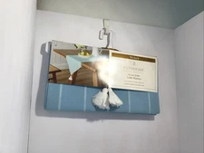 Bed Bath & Beyond Everhome Woven Stripe Table Runner Blue White 14" x 90" 0265