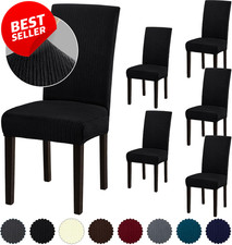 Stretch Dining Chair Covers Set of 6 Removable Washable for Dining Room US