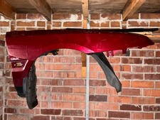 Mazda 323F BG front offside wing RUST FREE - metallic red with original mud flap