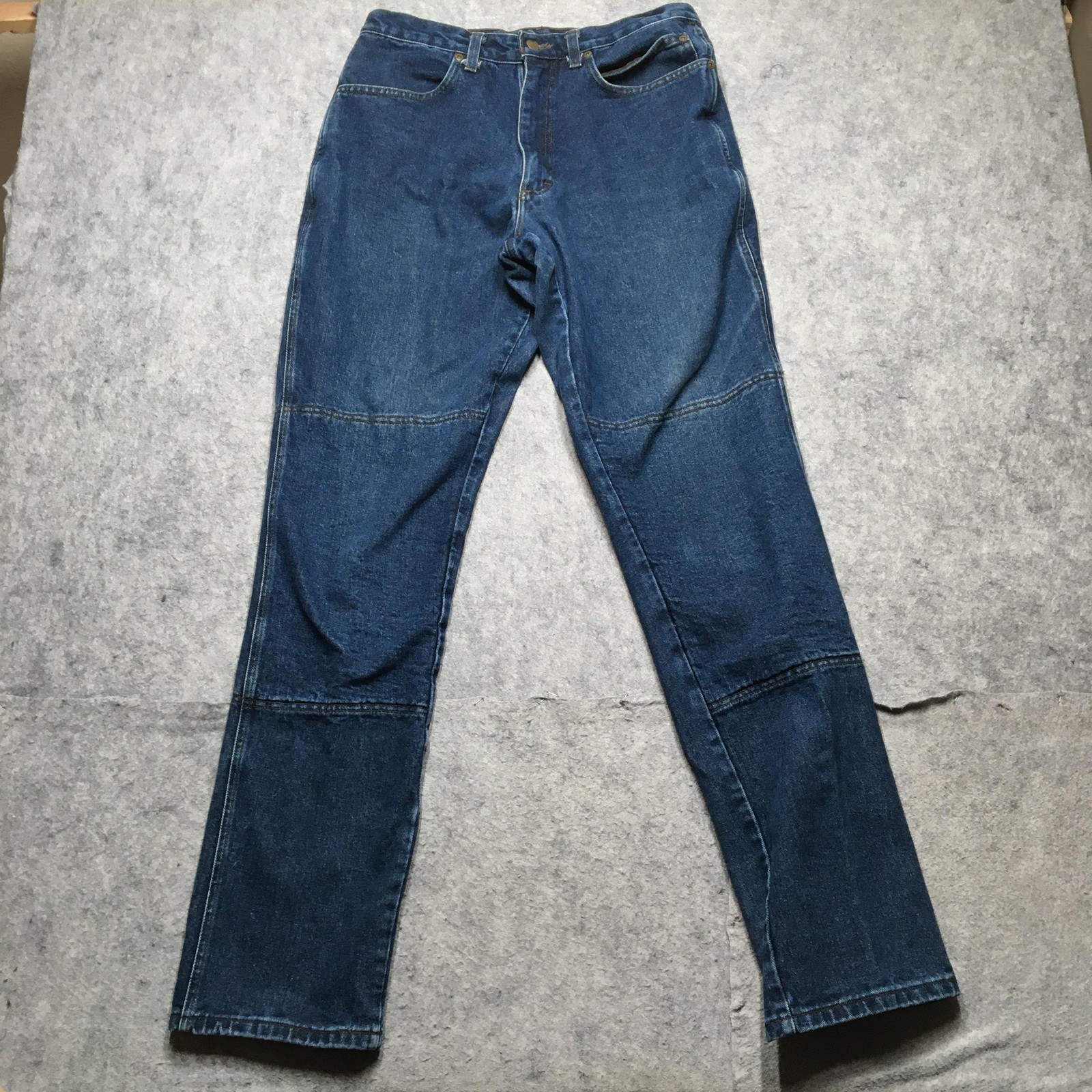 Vintage Draggin Jeans Mens 32x33 Blue Reinforced Motorcycle Riding Denim 90s