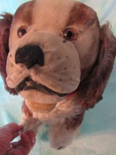 VINTAGE MOHAIR DOG STEIFF FARNELL BING SPANIEL FUR PUPPY ANTIQUE BEAR PUP CUTE