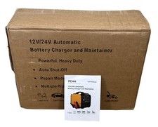 PCHH 12V 24V Car Battery Charger Heavy Duty 0-15A Automatic Battery Maintainer