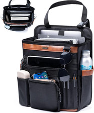 Car Seat Organizer with Laptop Compartment Fits 15.6" , Front  Backseat Passen