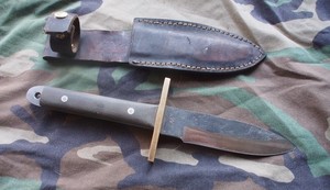 Wilder Forge Custom Knife Airman Astro Style w/ custom Sheath