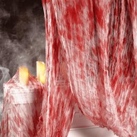Halloween Deko Gruseltuch Blutrot 600 X 120 Cm Stoff FüR Halloween Feier