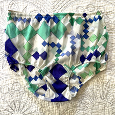EMILIO PUCCI Vintage Lingerie S/M size 5 Formfit Rogers MOD Print 60's/70's
