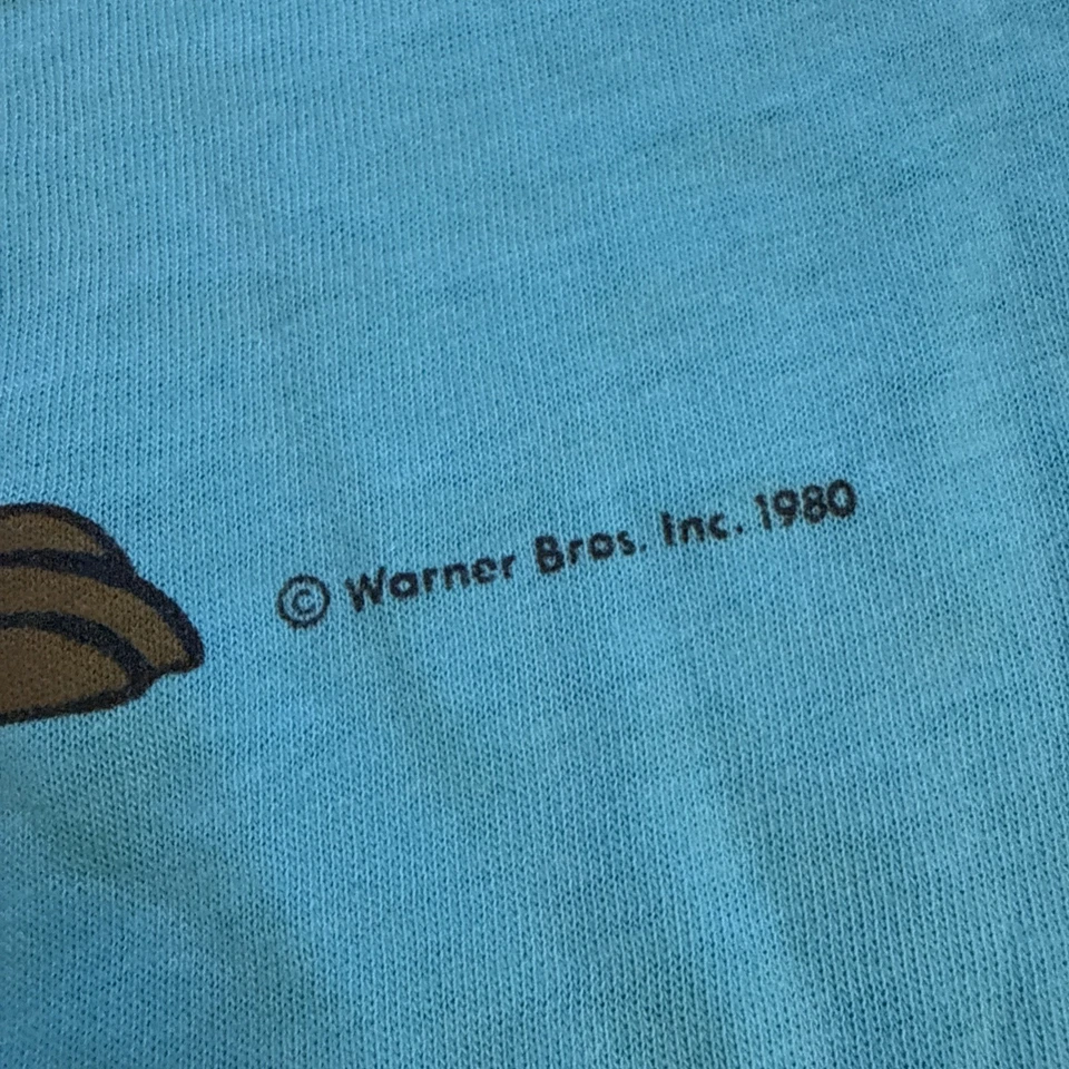 Camiseta vintage años 80 Wile E Coyote The Right Stuff 1980 dibujos animados Foto 4 de 4